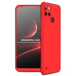 For OPPO Realme C21Y GKK Three Stage Splicing Full Coverage PC Phone Case(Red)