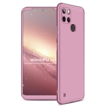 For OPPO Realme C21Y GKK Three Stage Splicing Full Coverage PC Phone Case(Rose Gold)