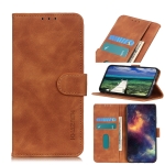 For OPPO Realme C21Y / C25Y KHAZNEH Retro Texture Horizontal Flip Leather Phone Case(Brown)