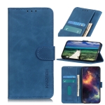For OPPO Realme C21Y / C25Y KHAZNEH Retro Texture Horizontal Flip Leather Phone Case(Blue)