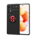 For Xiaomi Mi 12 Ring Holder 360 Degree Rotating TPU Case(Black Red)