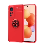For Xiaomi Mi 12 Ring Holder 360 Degree Rotating TPU Case(Red)