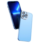 Color-contrast PC + TPU Case For iPhone 13 Pro(Sierra Blue+White)