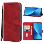 Leather Phone Case For Xiaomi Mi 12 5G(Red)