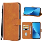 Leather Phone Case For Xiaomi Mi 12 5G(Brown)