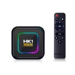 ⁧HK1 RBOX K8 8K Android 13.0 صندوق التلفزيون الذكي مع جهاز التحكم عن بعد، 4 جيجابايت + 32 جيجابايت، RK3528 رباعي النواة (قابس المملكة المتحدة)⁩