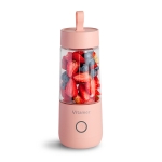 Vitamer USB Mini Portable Juicer Juice Blender Lemon Fruit Squeezers Reamers Bottle (Pink)