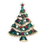 Рождественская елка многоцветный венок гальваническая брошь шпильки женская модная брошь