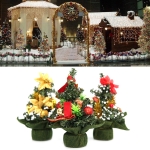 3 STKS Mini Kerstbomen Kerstversiering, Maat: 20 * 18cm