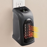 400W Portable Mini Handy Air Heater Warm Fan Blower Heater Radiator Warmer Wall-outlet Space Heater for Office, Home, AC 220-240V