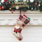 Hang Ornament 크리스마스 스타킹 선물 가방, 무작위 스타일 배송
