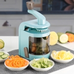 C327 Multifunctional Household Kitchen Spiral Vegetables Cutter (Blue)