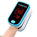 ⁧شاشة عرض LED عالية الدقة لنبض الإصبع جهاز قياس الأكسجين المحمول مراقب الأكسجين في الدم مقياس تأكسج النبض (أزرق)⁩