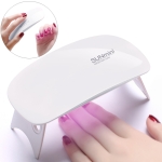 SUN mini 2 6W UV + LED USB Nail Lamp Fingernail Gel Curing Dryer (White)