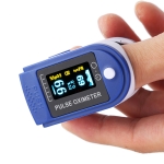 JZK-301 جهاز قياس الأكسجين في الدم بدقة (أزرق)