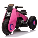 [US Warehouse] Children Dual-drive Ride On Car Electric Three Wheeled Motorcycle (Pink)