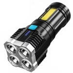 ⁧S03 4 × SMD 3030 + البوليفيين ضوء قوي USB قابلة للشحن مصباح يدوي⁩