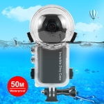 ⁧ل Insta360 X3 PULUZ 50m حافظة غوص محكمة الغلق مقاومة للماء (شفاف)⁩