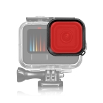 ⁧من أجل GoPro HERO12 أسود /11 أسود /10 أسود /9 أسود PULUZ مربع الإسكان مرشح عدسة ملونة للغوص (أحمر)⁩