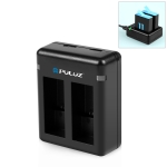 ⁧PULUZ USB شاحن بطاريات مزدوجة لمن GoPro HERO12 أسود /11 أسود /10 أسود /9 أسود (أسود)⁩