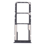 SIM Card Tray + SIM Card Tray + Micro SD Card Tray for Xiaomi Redmi 9T 4G / Redmi Note 9 4G J19S M2010J19SC M2010J19SG M2010J19SY (Black)