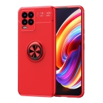 For OPPO Realme 8 / 8 Pro Metal Ring Holder 360 Degree Rotating TPU Case(Red+Red)