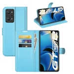 For OPPO Realme GT Neo2 Litchi Texture Horizontal Flip Protective Case with Holder & Card Slots & Wallet(Blue)