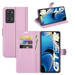 For OPPO Realme GT Neo2 Litchi Texture Horizontal Flip Protective Case with Holder & Card Slots & Wallet(Pink)