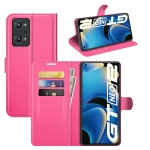 For OPPO Realme GT Neo2 Litchi Texture Horizontal Flip Protective Case with Holder & Card Slots & Wallet(Rose red)