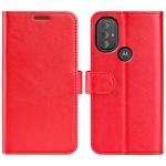 For Motorola Moto G Power 2022 R64 Texture Single Horizontal Flip Phone Protective Case with Holder & Card Slots & Wallet& Photo Frame(Red)