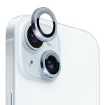 ⁧لهاتف iPhone 15/15 Plus NORTHJO واقي عدسة الكاميرا من الزجاج المقسى CD الوريد حلقة معدنية (أزرق)⁩