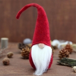 Xmas DIY-decoratie Christmas Mini Santa Claus Doll Toy (rood)