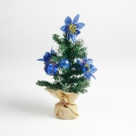 2 PCS Christmas Delicate Mini Christmas Tree (blauw)