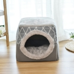 Cat Nest Capsule Four Seasons Universal Closed Cat Bed, Size:L(Gray)