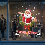 Рождественское окно, стекло, окно, спальня, гостиная, наклейка для украшения Санта-Клауса