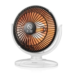Small Sun Mini Home Office Heater 6 inch Electric Heater National Standard Plug, Specification:with 3m Extension Cable(White)