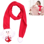 Теплый мультяшный шарф с рождественским орнаментом из 2 предметов (Старик)