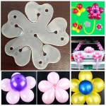 50 PCS Flower Balloons Decoration Accessories Plum Clip Birthday Wedding Party Plastic Balloon Clip