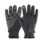 HUMRAO Outdoor Riding Gloves Winter Velvet Thermal Gloves Ski Motorcycle Waterproof Non-Slip Gloves, Size: L(Thickened)
