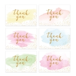 4 PCS Greeting Card Thank You Card Set Thanksgiving Holiday Gift Watercolor Card(418# A Set Of Six (Including Envelope))