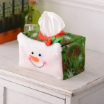 4 stks Kerstmis sfeer decoratie Desktop Tissue Doek Cover (groen)
