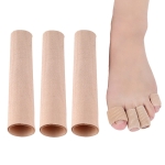 ⁧3 قطع من وسادة أصابع القدم ووسادة على شكل أنبوبة من جل السيليكون القابل للقص لإزالة مسامير القدم، الحجم: صغير 1.5 سم⁩