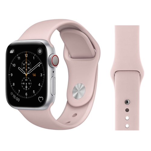 

For Apple Watch Series 3 & 2 & 1 42mm Fashion Simple Style Silicone Wrist Watch Band (Pink)