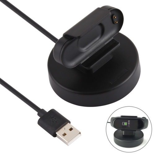 Cable cargador USB compatible con Xiaomi Mi Band 4 en negro
