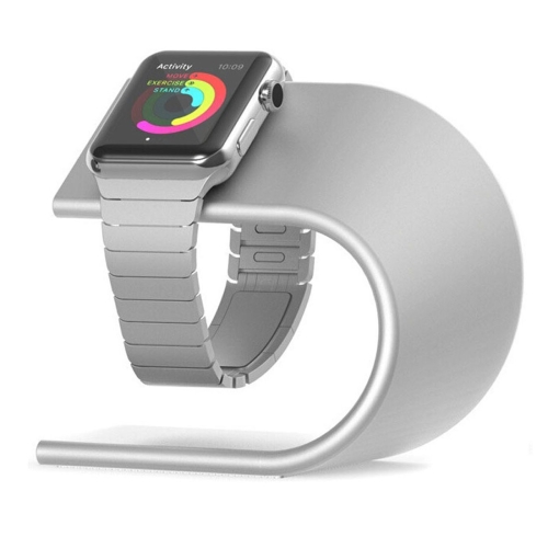 

U Shape Aluminum Stand Charger Holder For Apple Watch 38mm / 42mm(Silver)