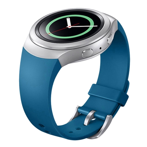 Pour Samsung Gear S2 Sport Gear S2 Watch Bracelet en silicone de couleur unie bleu