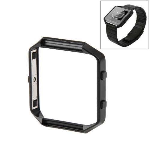 

For Fitbit Blaze Watch Stainless Steel Frame Holder Shell(Black)