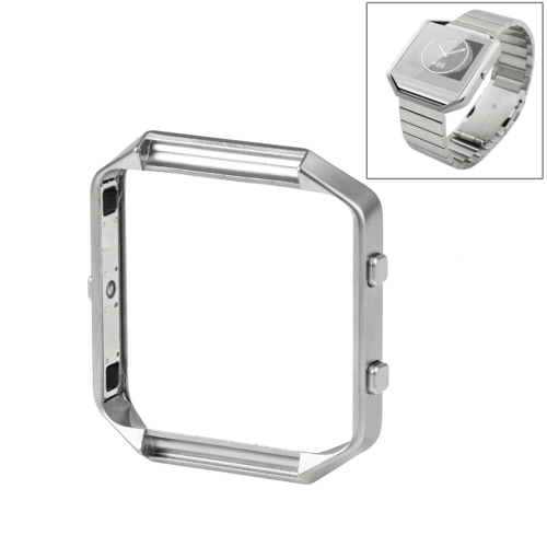 

For Fitbit Blaze Watch Stainless Steel Frame Holder Shell(Silver)