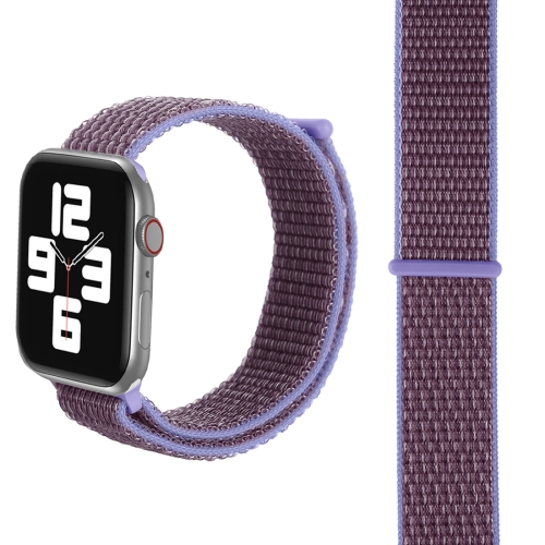 

Simple Fashion Nylon Watch Band for Apple Watch Ultra 49mm&Watch Ultra 2 49mm / Series 9&8&7 45mm / SE 3&SE 2&6&SE&5&4 44mm / 3&2&1 42mm, with Magic Stick(Light Purple)