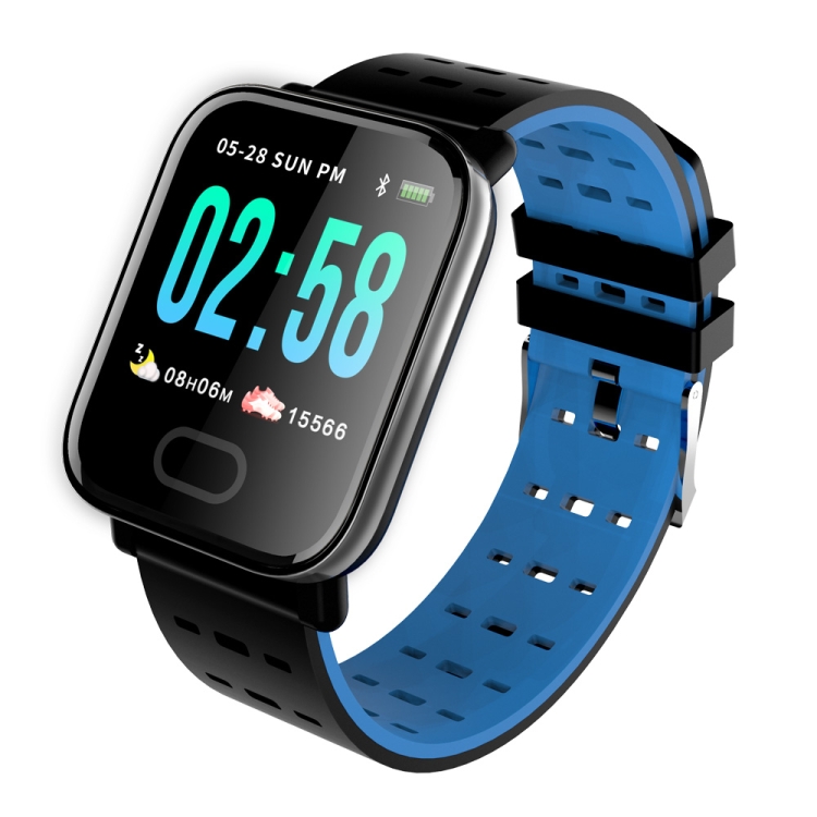 

A6 1.3 inch IPS Color Screen Smart Watch IP67 Waterproof,Support Message Reminder / Heart Rate Monitor / Blood Oxygen Monitoring / Blood Pressure Monitoring/ Sleeping Monitoring(Blue)